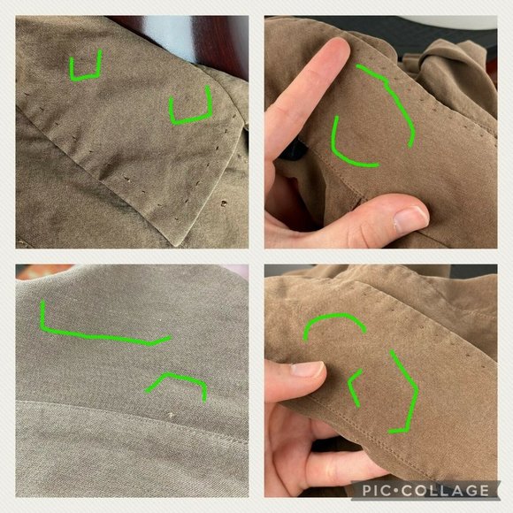 Nat Nast Mens L American Fit Silk Button Down - Picture 9 of 10